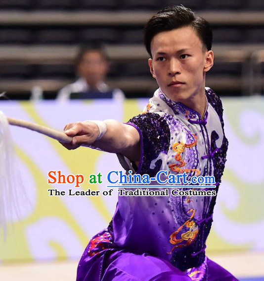 Top Wushu Competition Suits Southern Fist Tourament Qigong Kung Fu Training Karate Clothes Shaolin Outfit Martial Arts Uniform for Men Women Girls Boys Kids Adults