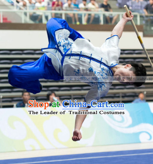 Top Wushu Competition Suits Southern Fist Tourament Qigong Kung Fu Training Karate Clothes Shaolin Outfit Martial Arts Uniform for Men Women Girls Boys Kids Adults
