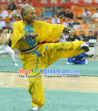 Top Wushu Long Fist Competition Suits Changquan Tourament Qigong Kung Fu Training Clothes Shaolin Outfit Martial Arts Uniform for Men Women Girls Boys Kids Adults