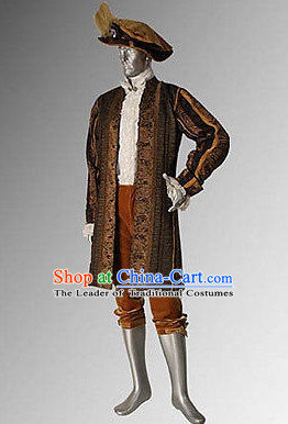 Traditional British National Costume Medieval Costume Renaissance Costumes Historic Dresses Complete Set for Men