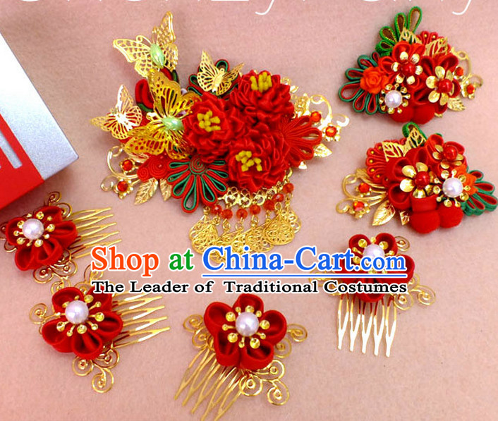 Chinese Empress Princess Queen Hair Accessories Hair Jewelry Fascinators Headbands Hair Clips Bands Bridal Comb Pieces Barrettes