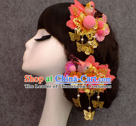 Chinese Empress Princess Queen Hair Accessories Hair Jewelry Fascinators Headbands Hair Clips Bands Bridal Comb Pieces Barrettes