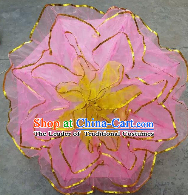 Pink Traditional Peony Flower Dance Umbrella Dancing Umbrellas