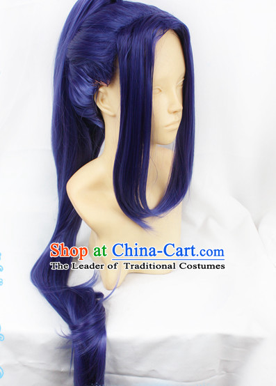 Ancient Asian Korean Japanese Chinese Style Male Wigs Toupee Wig  Hair Wig Hair Extensions Sisters Weave Cosplay Wigs Lace for Men