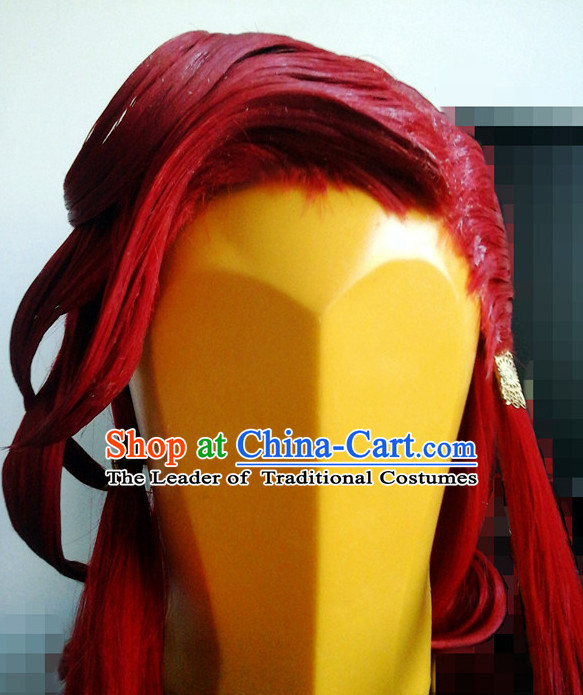 Ancient Asian Korean Japanese Chinese Style Male Wigs Toupee Wig Hair Extensions Sisters Weave Cosplay Wigs Lace for Men