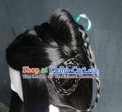 Ancient Chinese Princess Wigs Toupee Wigs Human Hair Wigs Hair Extensions Sisters Weave Cosplay Wigs Lace Hair Pieces and Accessories for Women