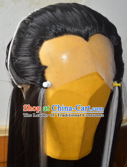 Ancient Chinese Long Wigs for Men Male Wigs Afro Wigs Hair Extensions Cheap Chinese Wigs Toupee Milky Way Hair Full Lace Brazilian Front Wig Weave online