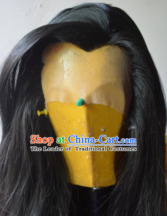 Ancient Chinese Long Wigs for Men Male Wigs Afro Wigs Hair Extensions Cheap Chinese Wigs Toupee Milky Way Hair Full Lace Brazilian Front Wig Weave online