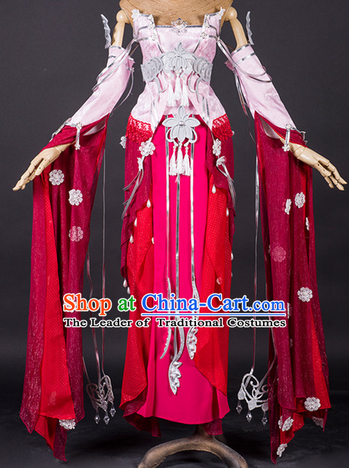 Chinese Classical Fairy Costume Garment Dress Costumes Dress Adults Cosplay Japanese Korean Asian King Clothing for Women