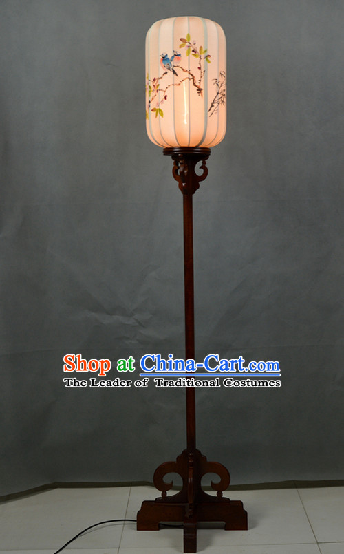 Handmade Traditional Palace Birds and Flower Floor Lantern