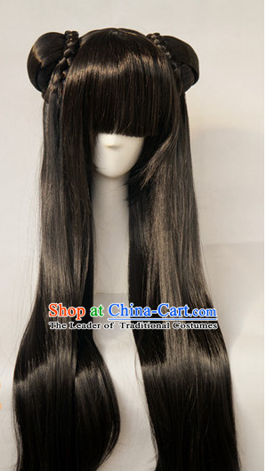 Ancient Chinese Style Weave Long Wigs