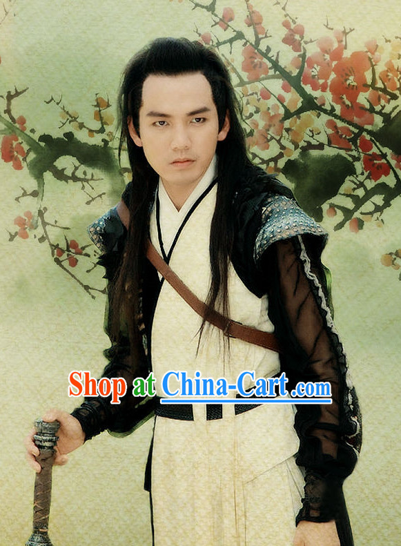 Traditional Chinese Swordman Dresses Complete Set for Men