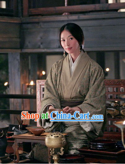 Chinese Classic Three Kingdoms Xiao Qiao Oriental Clothing Complete Set