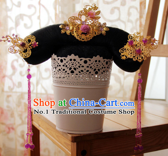 Chinese Traditional Qing Dynasty Princess Hair Decorations for Women