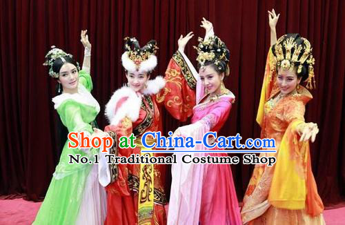 Chinese Ancient Four Beauties Costumes and Hair Jewelry Complete Sets