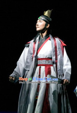 Korean Traditional Scholar Dress and Hat for Men