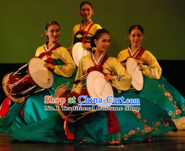 Korean Traditional Hanbok Drum Costumes for Women