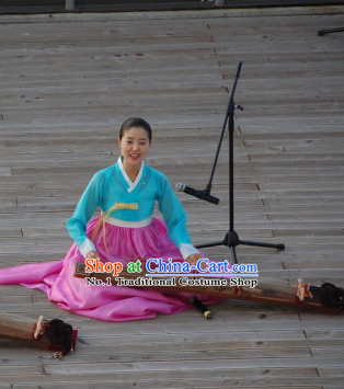 Korean Musician Perormance Hanbok Costumes for Women