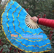 Chinese Festivel Celebration Blue Dance Fan