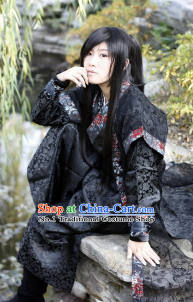 Asian Fashion Black Kung Fu Master Uniform