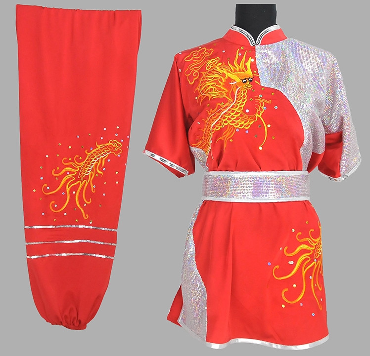 Phoenix Embroidery Wing Chun Martial Arts Uniforms for Adults or Kids