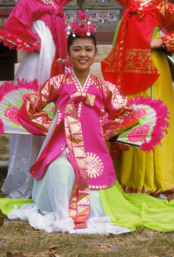 Korean Ancient Hanbok Fan Costumes Clothes Korean Clothing online