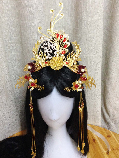 Chinese Empress Phoenix Hair Accessories Comb Fascinators Headbands Bridal Headpieces