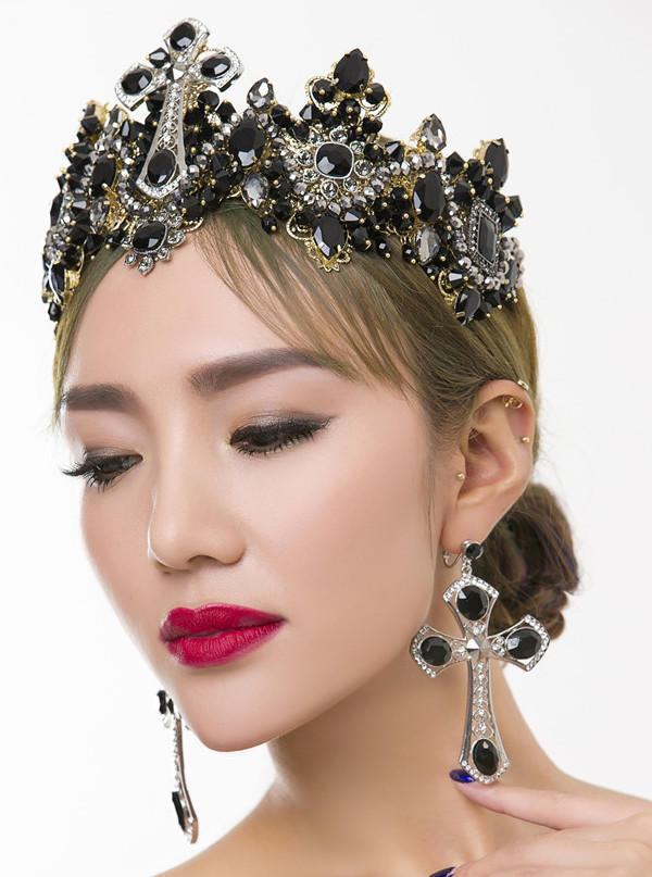 Top Bridal Baroque Style Queen Crown