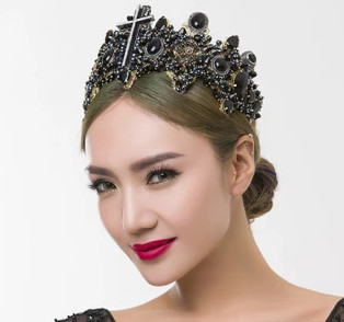 Top Bridal Baroque Style Queen Crown