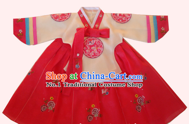 Korean Hanbok Dancing Costumes for Girls
