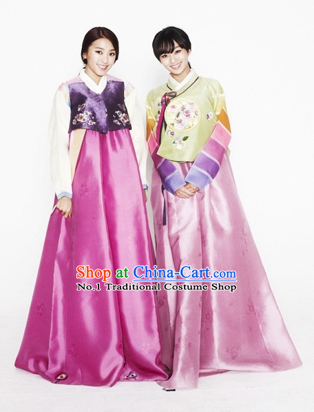 Korean Traditional Dress Asian Fashion Ladies Fashion 2 Sets