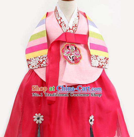 Dangui Korean Royal Costume Traditional Korean Queen Princess Ceremony Costumes for Kids