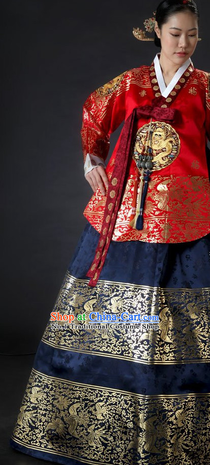 Dangui Korean Royal Costume Traditional Korean Queen Princess Ceremony Costumes for Women