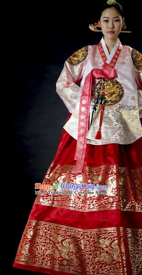 Dangui Korean Royal Costumes Traditional Korean Queen Princess Ceremony Costume for Women