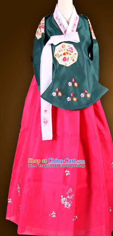 Traditional Ceremony Dress Custom Made Dangui Korean Royal Hanbok Costumes for Women