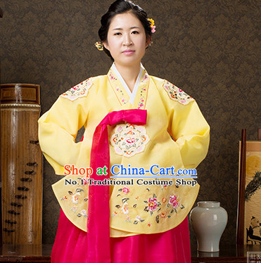 Korean Traditional Official Female Dangui Hanbok Clothing Complete Set