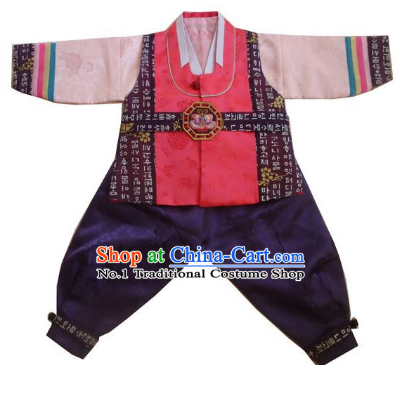 Traditional Korean Clothing Custom Made Boys Hanbok for Birthday