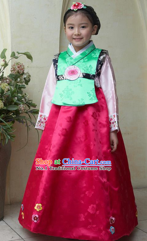 Traditional Korean Clothing Custom Made baby Dangwi Hanbok for Birthday Party Halloween