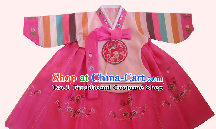 Traditional Korean Clothing Custom Made Girls Hanbok for Traditional Ceremony