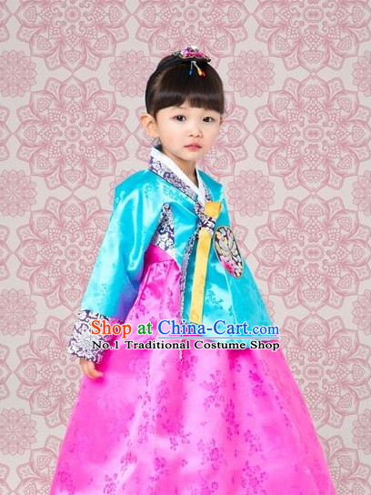 Korean Traditional Dangui Custom Made Hanbok Outfit for Kids