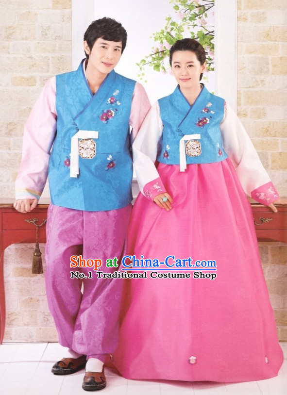 Korean Traditional Couple Hanbok Dress Ceremonial Clothing Korean Fashion Shopping online