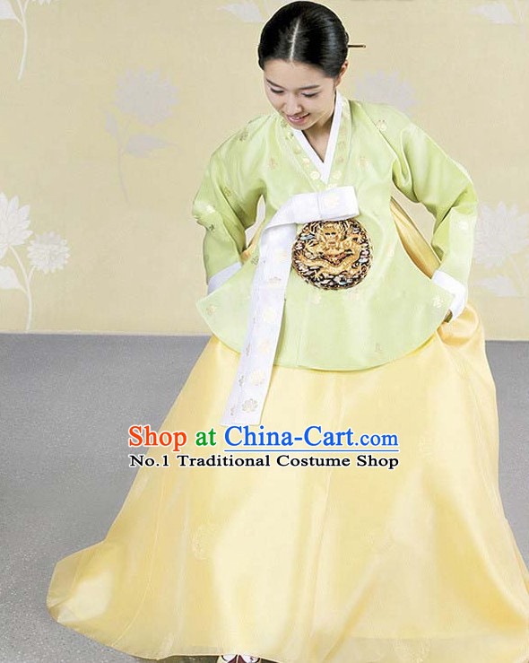 Top Korean Dangui Royal Hanbok Dancing Costumes Girls Dancewear