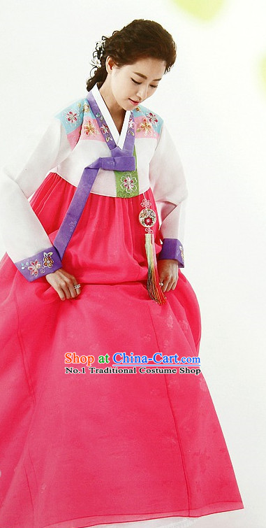 Top Korean Ceremonial Hanbok Clothing Asian Fashion Korean National Costumes