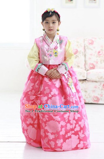 Korean Princess Traditional Birthday Hanbok Clothing Dress online Kids Clothes Designer Clothes