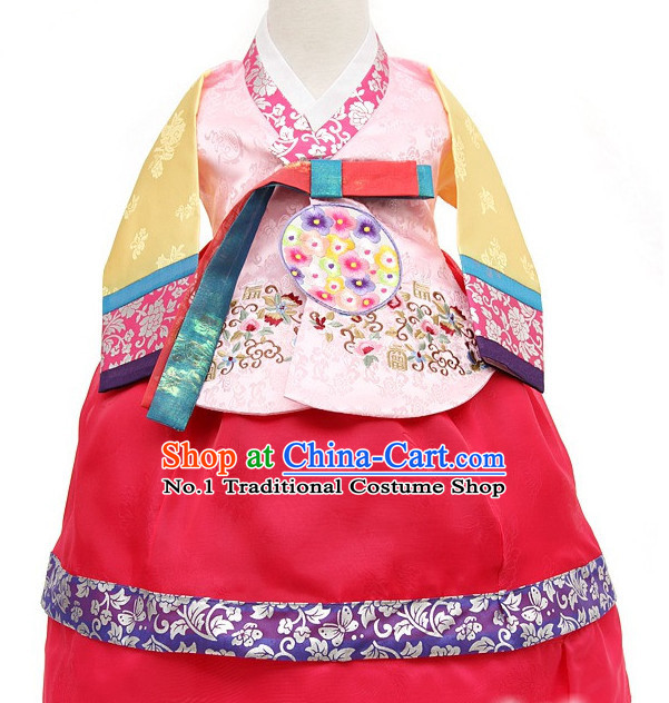 Korean Princess Traditional Birthday Hanbok Clothing Kids Clothes Designer Clothes Complete Set