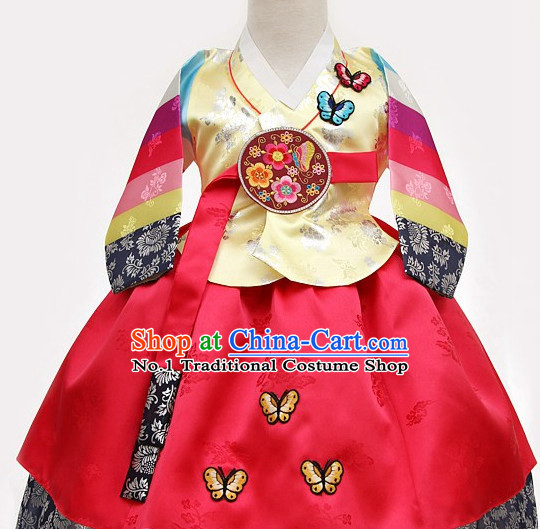 Korean Princess Traditional Birthday Hanbok Clothing Kids Clothes Designer Clothes Complete Set