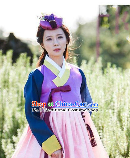 Korean Traditional Hanbok Female Clothes