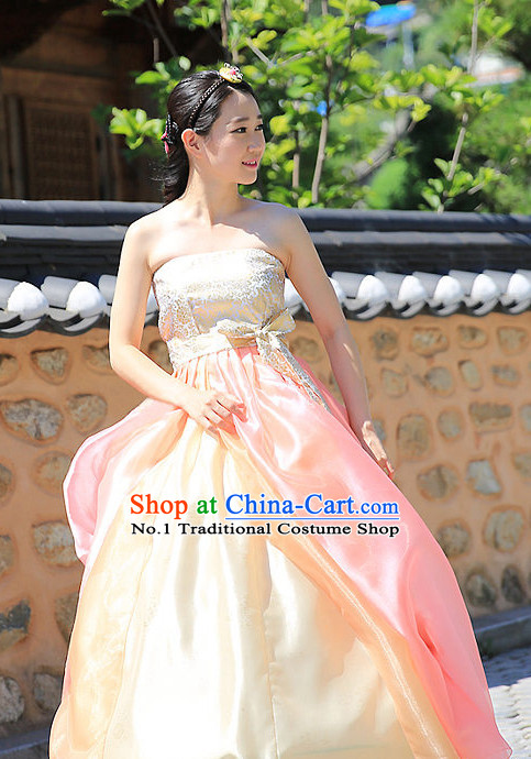 Top Korean Traditional Custom Made Modern Hanbok Skirt for Women