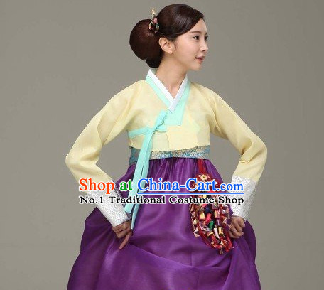 Top Korean Traditional Custom Made Modern Hanbok Skirt Complete Set for Women