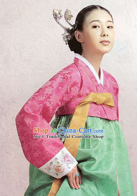 Top Korean Traditional Hanbok Dress Complete Set for Women